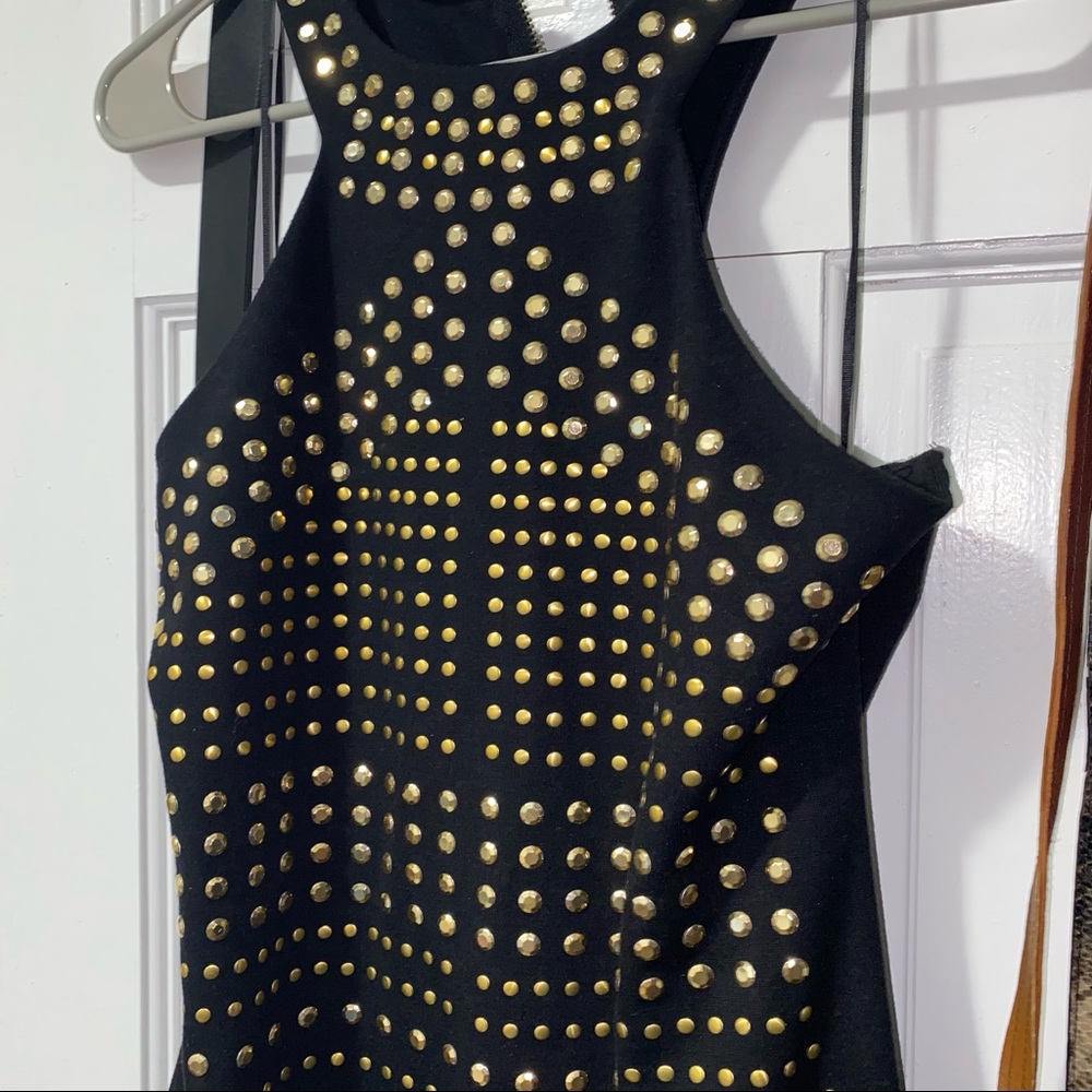 ✅SOLD✅Express Gold Studded Dress